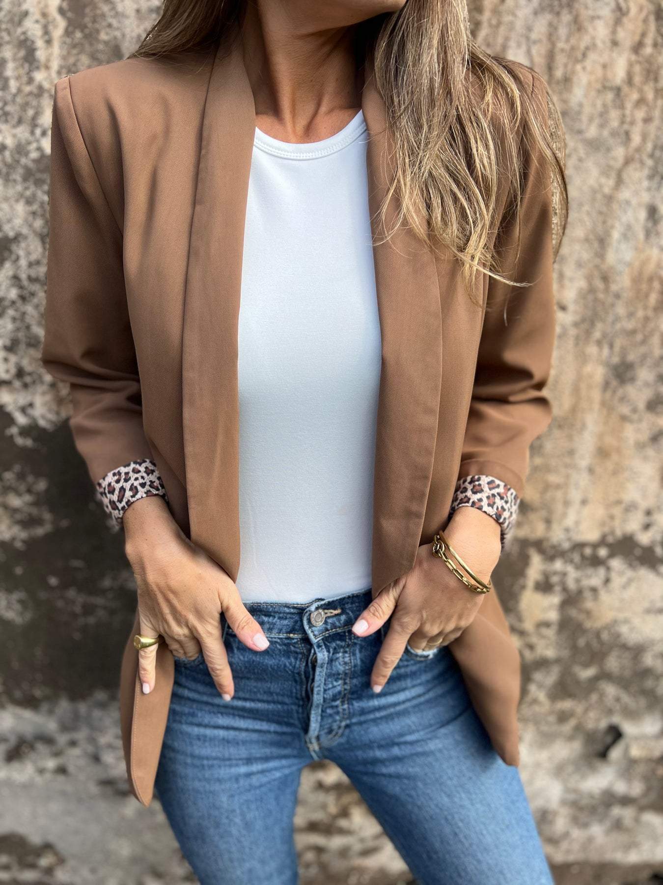 ModeGeist | Blazer mit Леопарденmuster Füttert