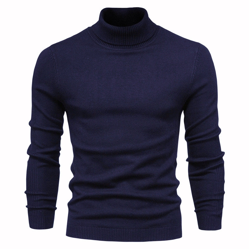 Herren Grober Rollkragenpullover aus wärmendem Material mit strukturierter Oberfläche ModeGeist