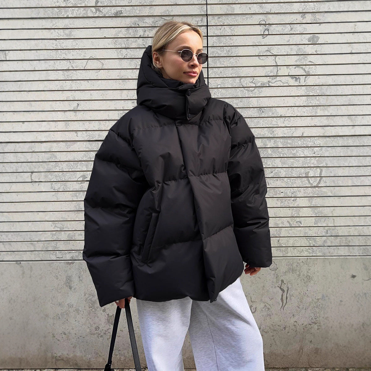 Damen Übergroße Daunenjacke ModeGeist