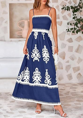 Elegantes Maxikleid für Damen mit Bordüre von MODEGEIST