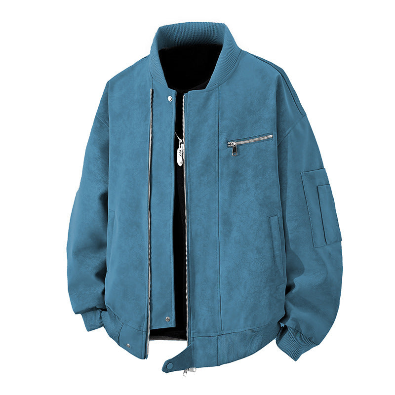 Herren Trendige Bomberjacke im Vintage-Look mit praktischem Reißverschluss und stylischen Details ModeGeist