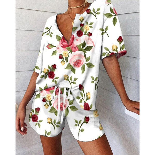 Lockerer Damen-Jumpsuit mit erfrischendem Melonenprint von MODEGEIST