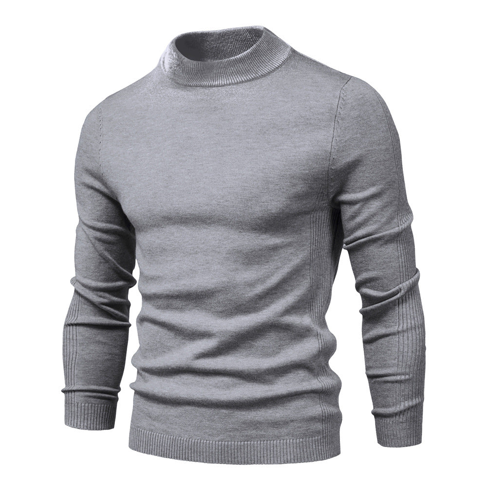 Herren komfortabler Rollkragenpullover aus weichem Strick ModeGeist