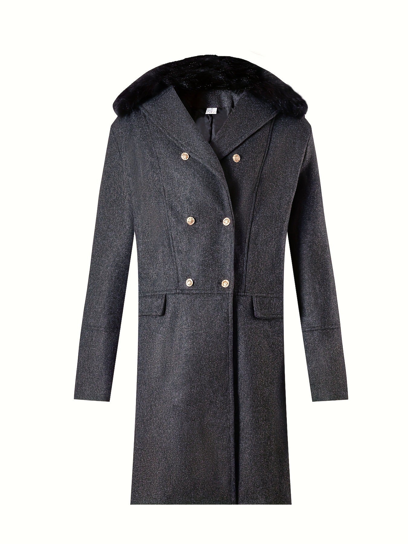 Herren eleganter Langmantel mit luxuriösem Fellkragen ModeGeist