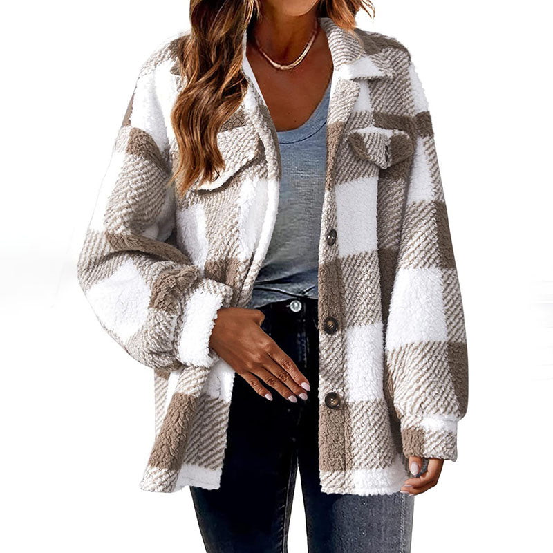 ModeGeist | Warmer Karierter Mantel