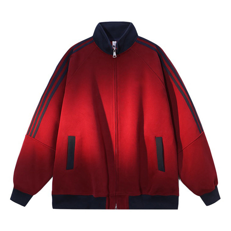 Damen Sportliche Kapuzenjacke mit Reißverschluss und angeschnittenen Ärmeln ModeGeist