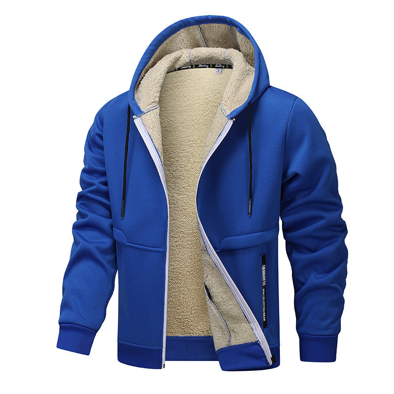 Herren warme Fleecejacke mit funktionalem Schnitt ModeGeist