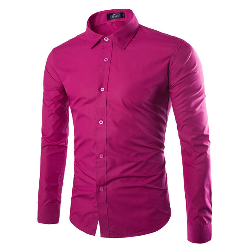 Herren elegante Langarmhemd ModeGeist