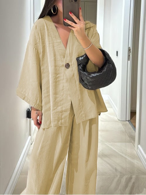 Modebewusster, lässiger Damen-Jumpsuit mit weitem Bein und elegantem Schnitt