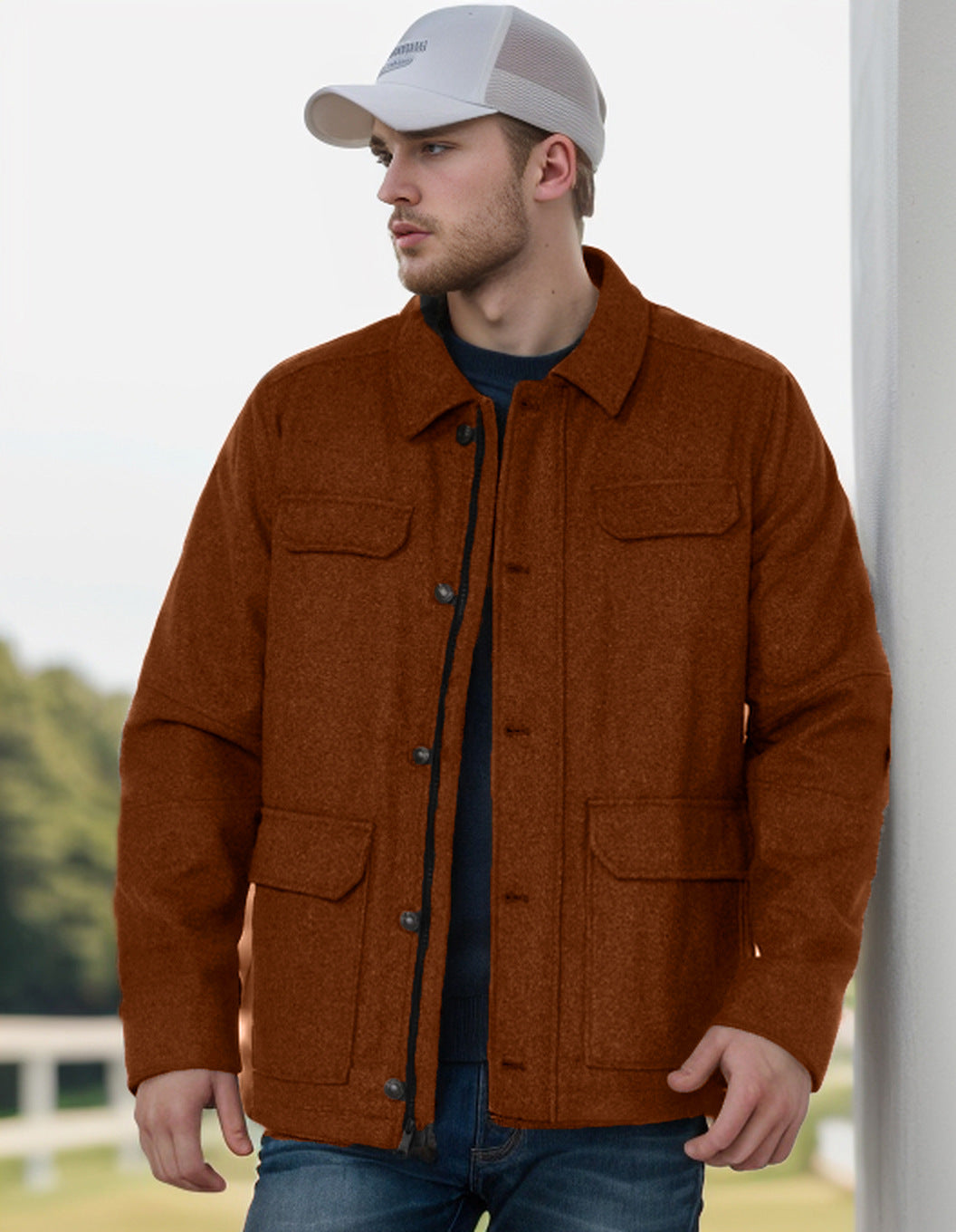 Herren lässige Flanelljacke ModeGeist