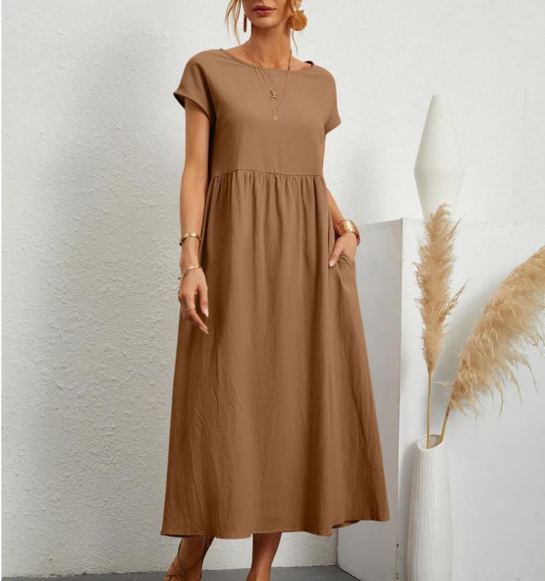 Elegantes, lässiges Damen-Midikleid mit Taschen von MODEGEIST