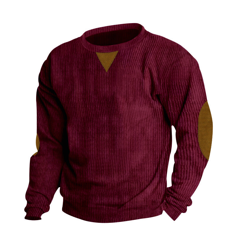 Damen lässiger Strickpullover mit eleganten Kunstleder-Details ModeGeist