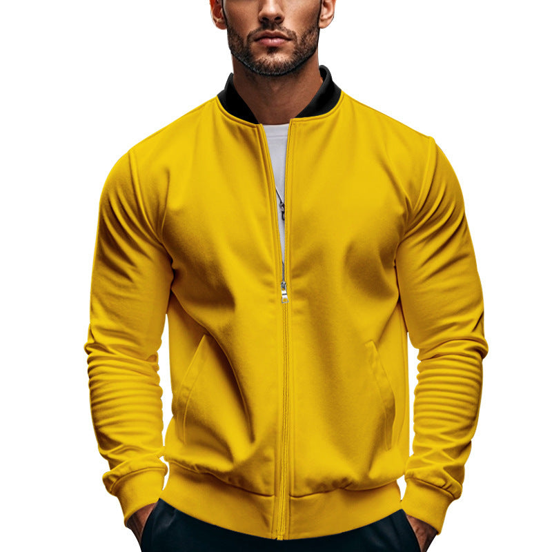 Herren sportliche Jacke mit praktischem Reißverschluss und atmungsaktiven Materialien ModeGeist