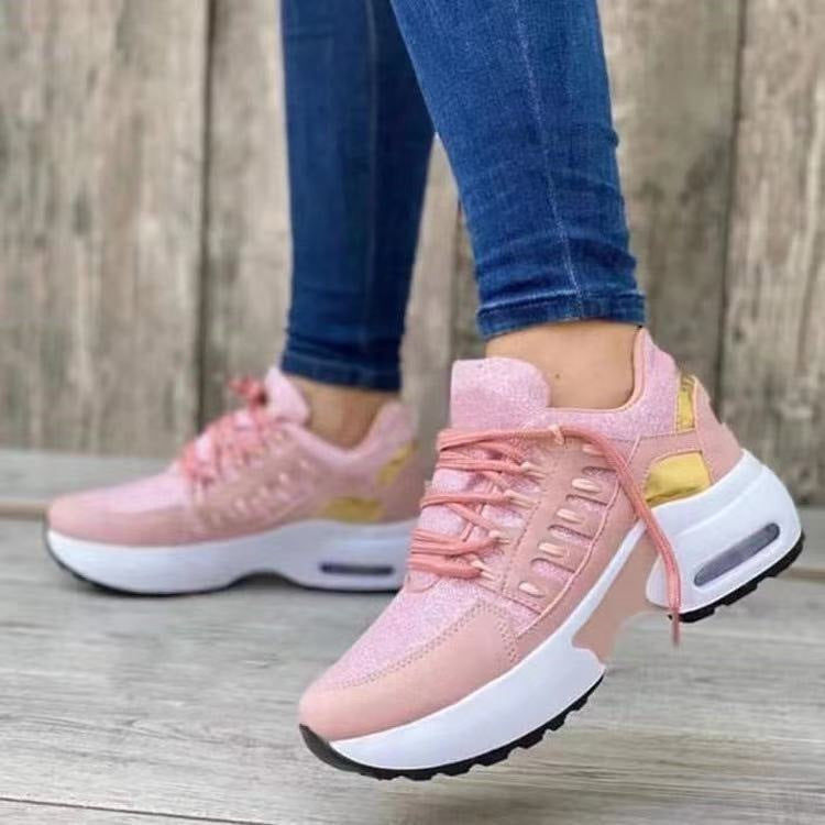 Damen Sportliche Air Max Sneakers mit atmungsaktiver Oberflächenstruktur ModeGeist
