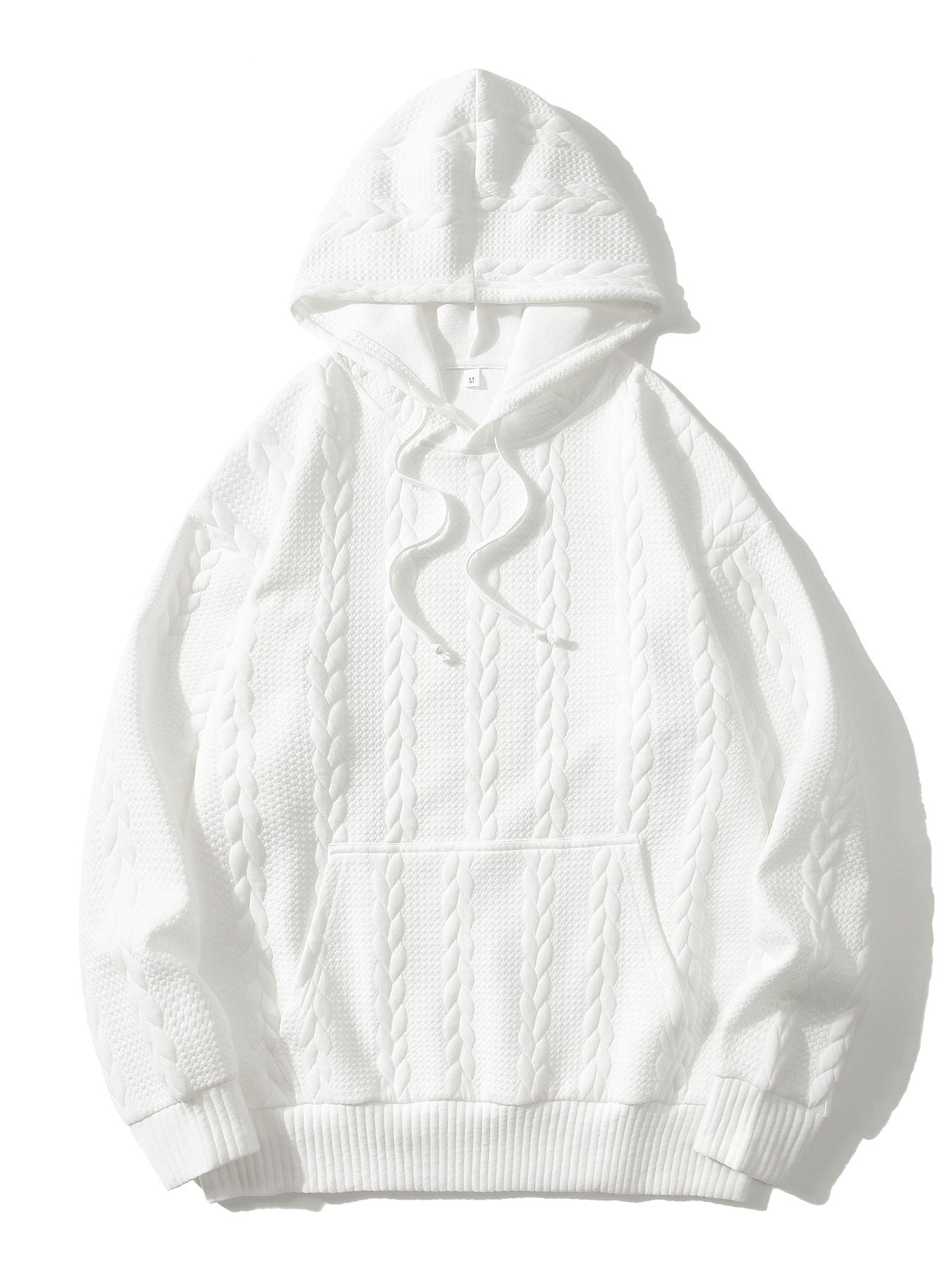 Herren Kapuzenpullover mit strukturiertem Muster ModeGeist