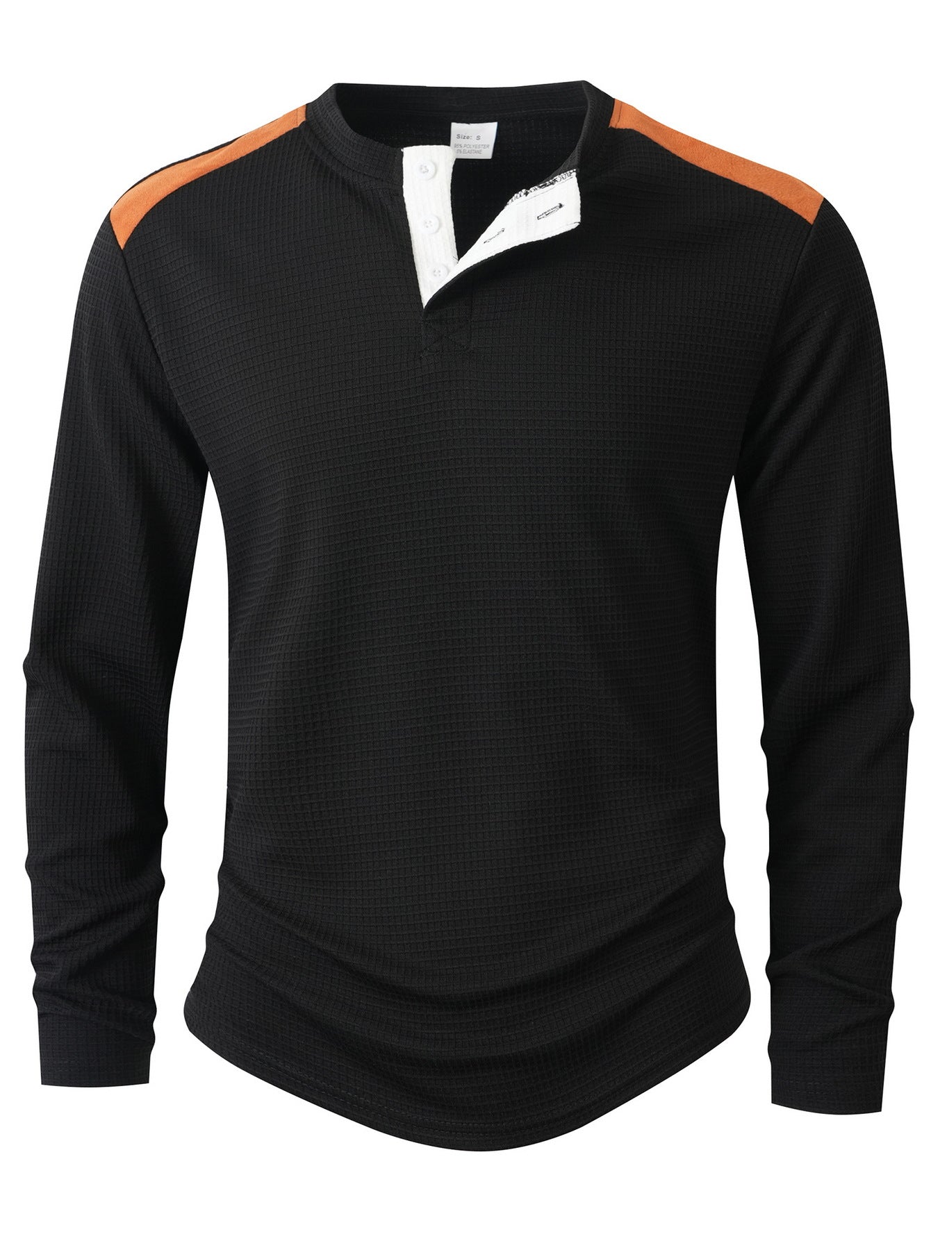 Herren Langarmshirt mit einzigartigem Strukturdesign ModeGeist