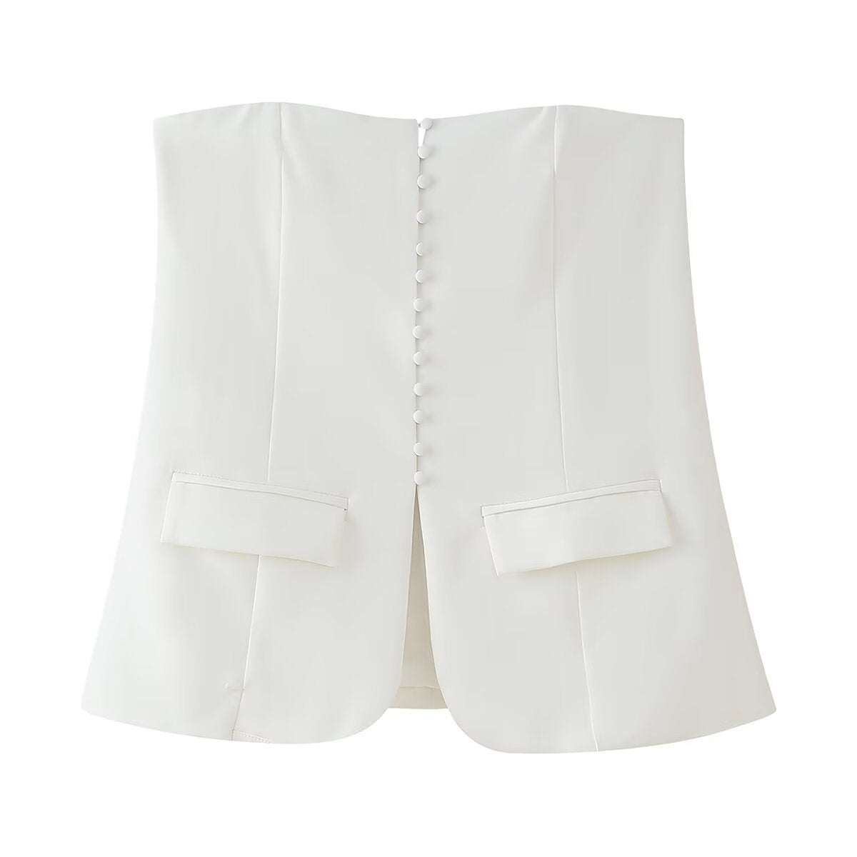 Fudus | Basics Trägerloses Cropped Tanktop