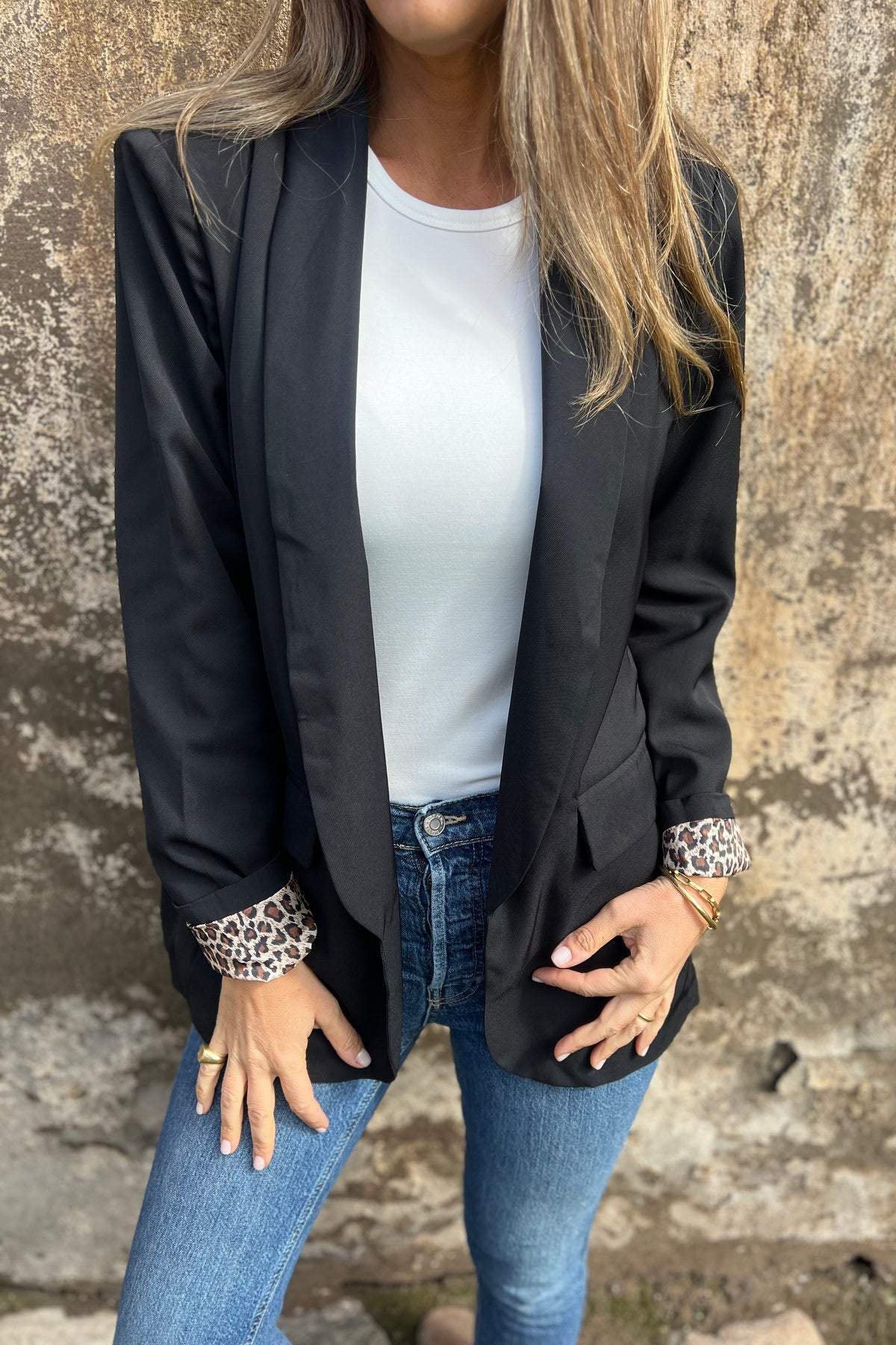 ModeGeist | Blazer mit Леопарденmuster Füttert