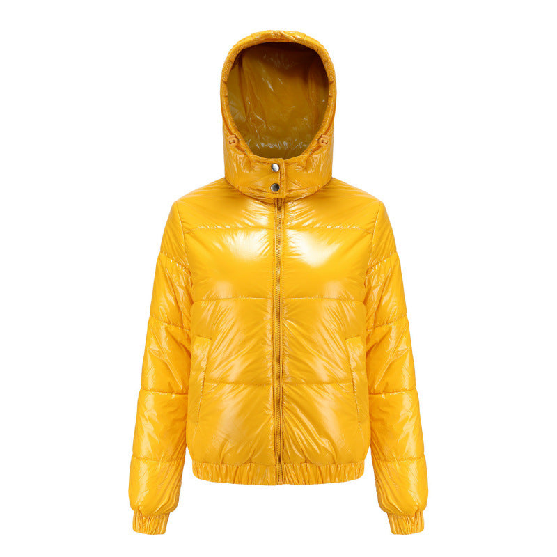 Damen glänzende Winterjacke ModeGeist