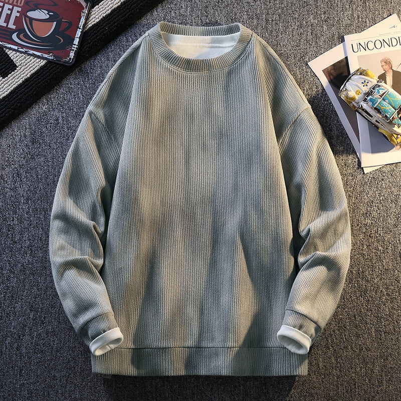 Damen Sweatshirt mit Rippstruktur und bequemen Schnitt ModeGeist
