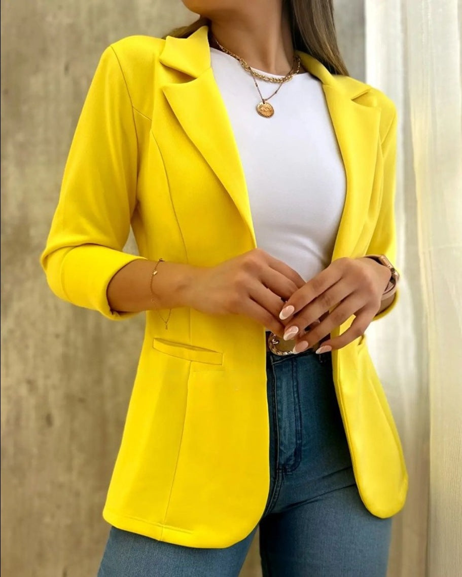 Damen Modischer Blazer mit lässigen Taschen ModeGeist