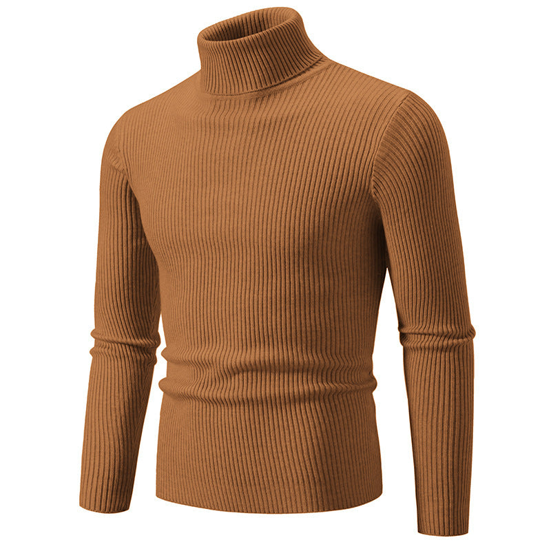 Herren feiner Rollkragenpullover aus langlebigem Strickmaterial ModeGeist