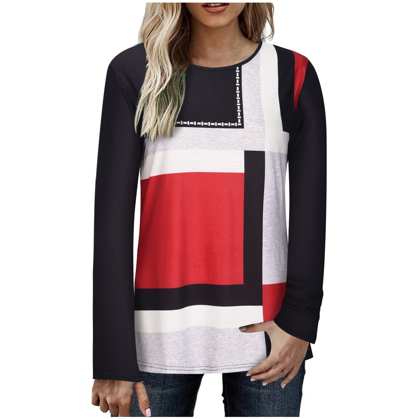 Fudus: Elegantes Langarm-Shirt mit Print