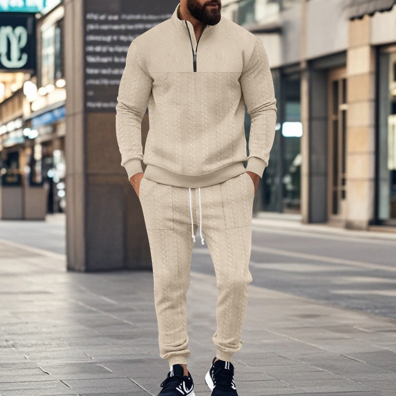 Herren Sportliches Freizeit-Set aus atmungsaktivem Material mit strukturiertem Design ModeGeist