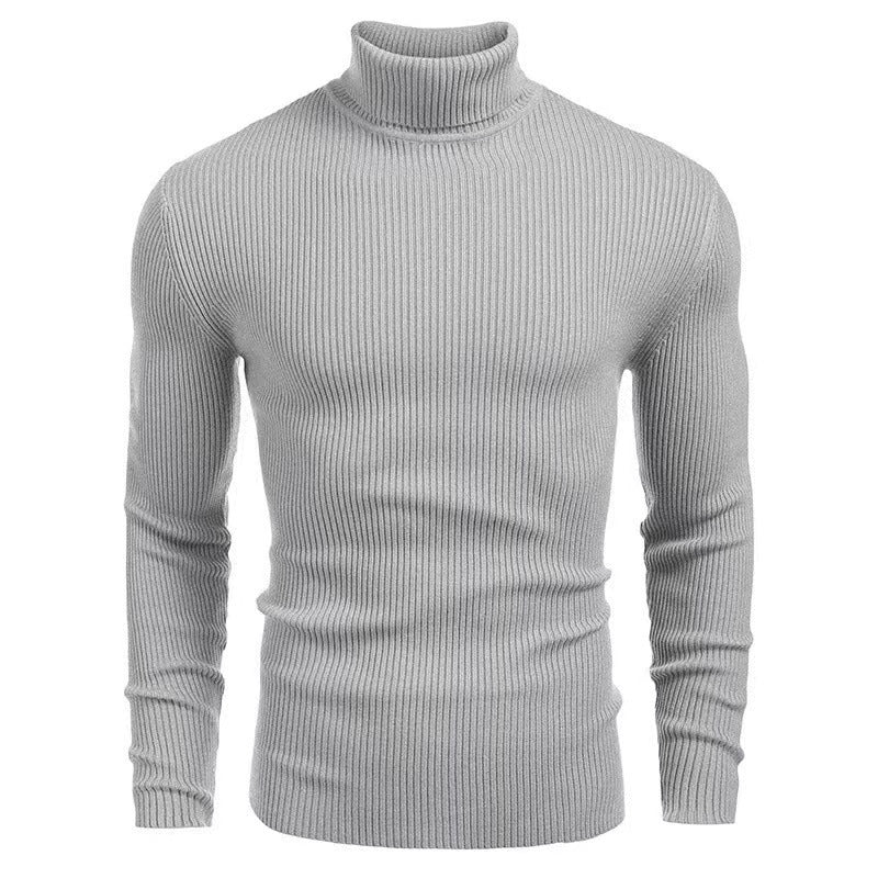 Herren Rollkragenpullover aus feiner Baumwolle mit strukturiertem Design ModeGeist
