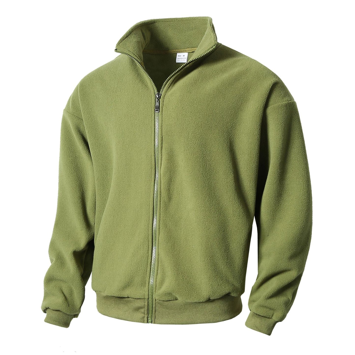 Herren Fleecejacke mit hohem Kragen und durchgehendem Reißverschluss ModeGeist