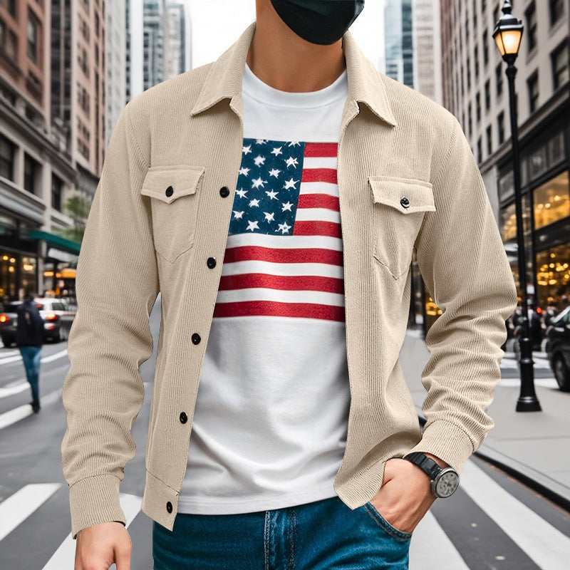 Herren lässige Hemdjacke im strukturierten Design ModeGeist