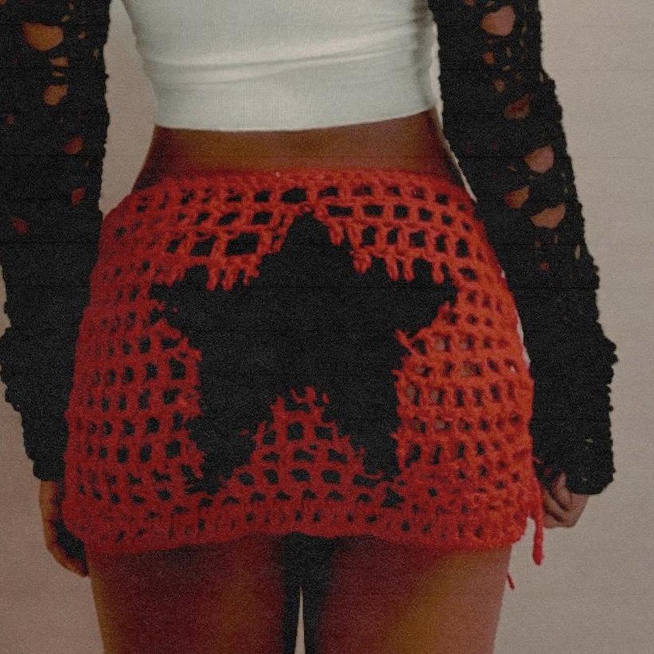 Strandrock im Häkel-Mesh-Design für Damen von MODEGEIST