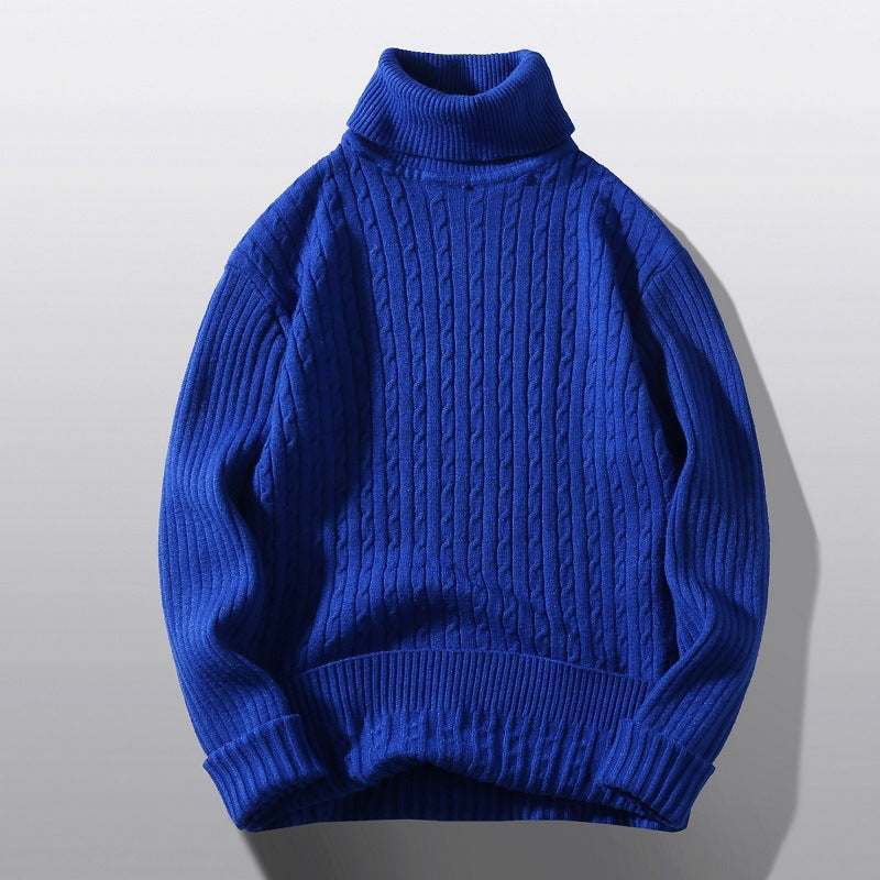 Damen Strickpullover mit hohem Kragen und Rippenmuster ModeGeist