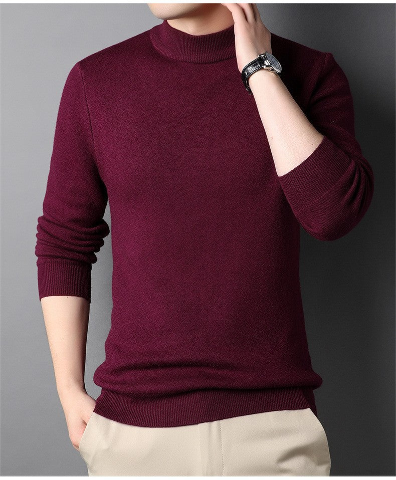 Herren Feinstrickpullover mit Rollkragen und soften Materialien ModeGeist