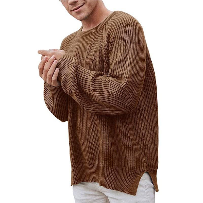 Herren eleganter Strickpullover mit strukturiertem Design und modernem Schnitt ModeGeist