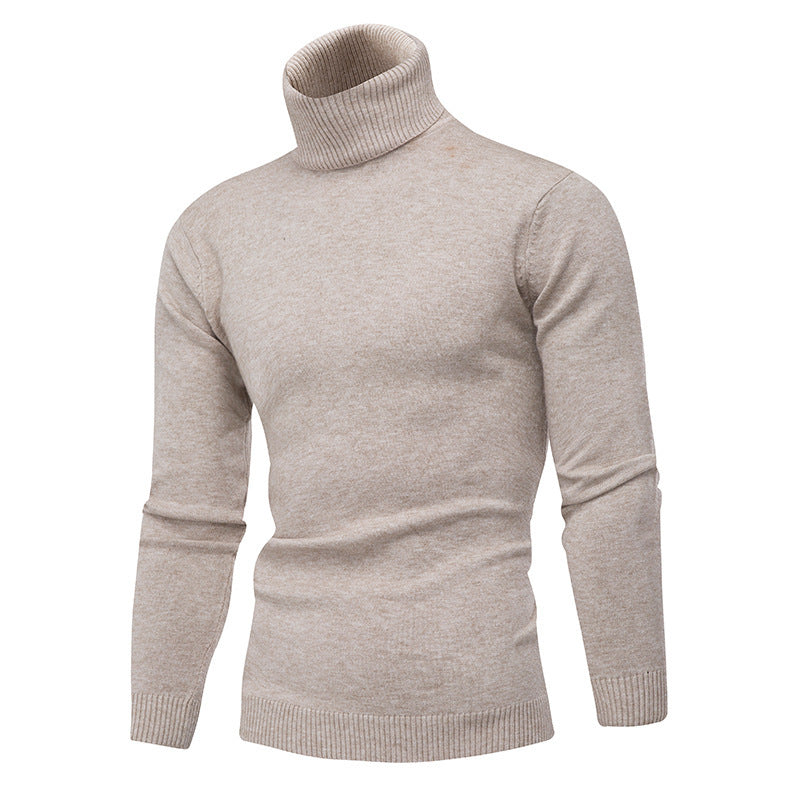 Herren Strickpullover mit hohem Kragen ModeGeist