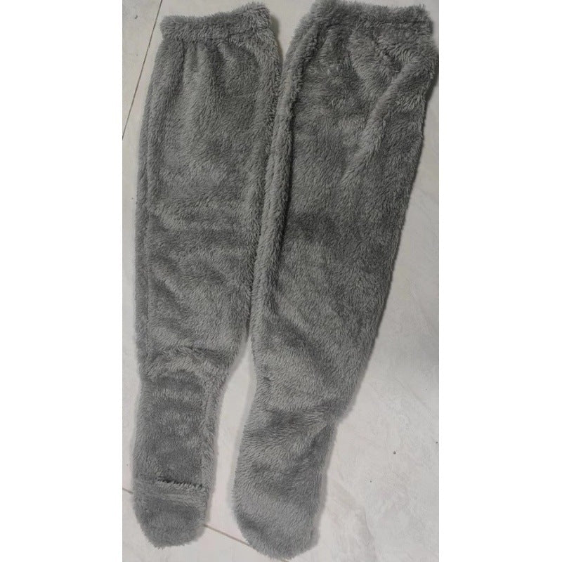 Damen Kuschelige Overknee-Socken aus weichem Fleece ModeGeist