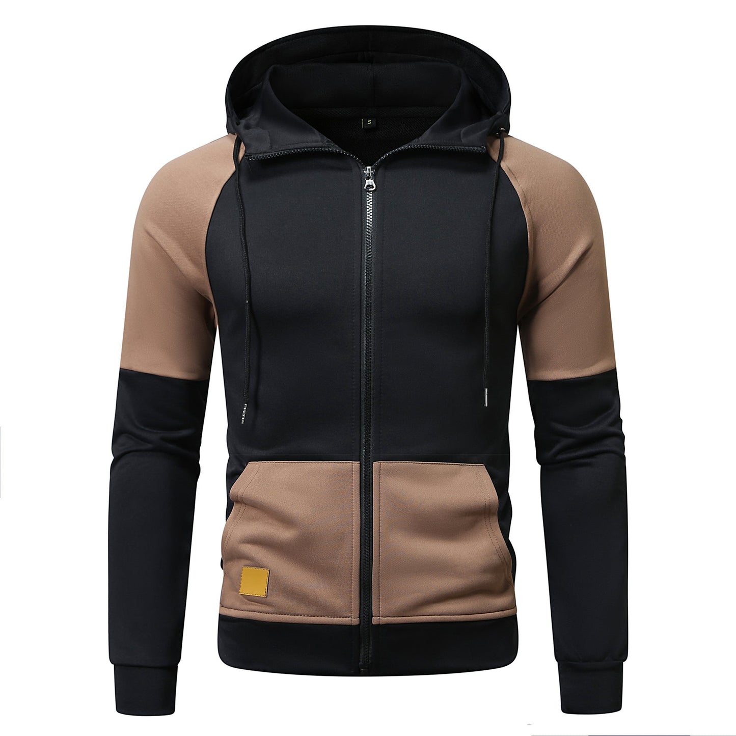 Herren sportlicher Kapuzenpullover mit einzigartigem Farbblock-Design ModeGeist