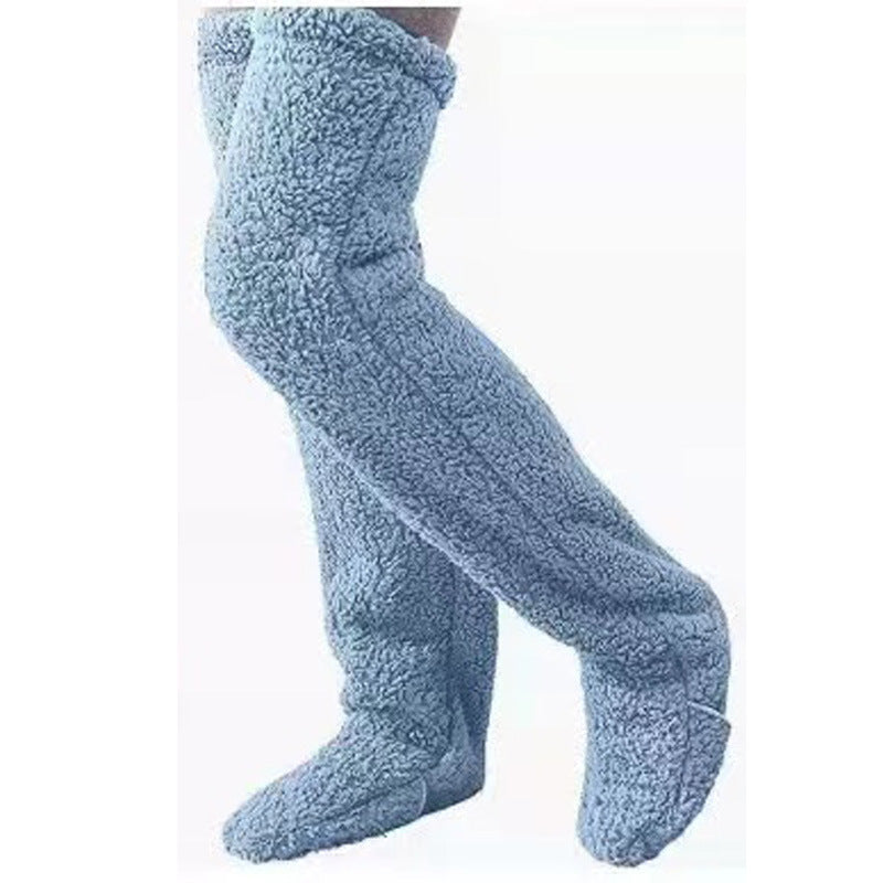 Damen Kuschelige Overknee-Socken aus weichem Fleece ModeGeist