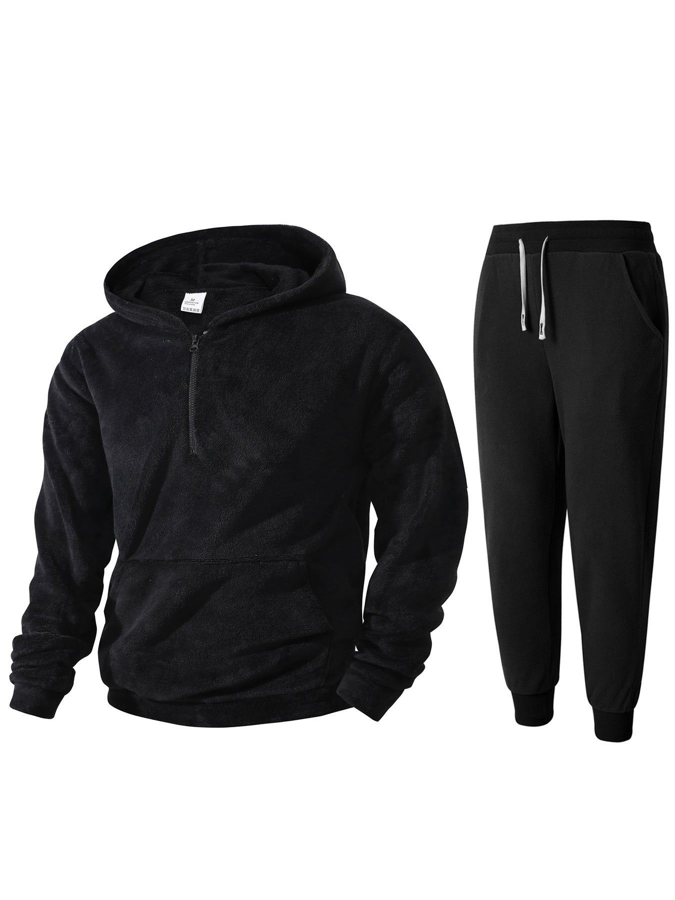 Herren kuscheliges Fleece-Hoodie und Jogginghose Set ModeGeist