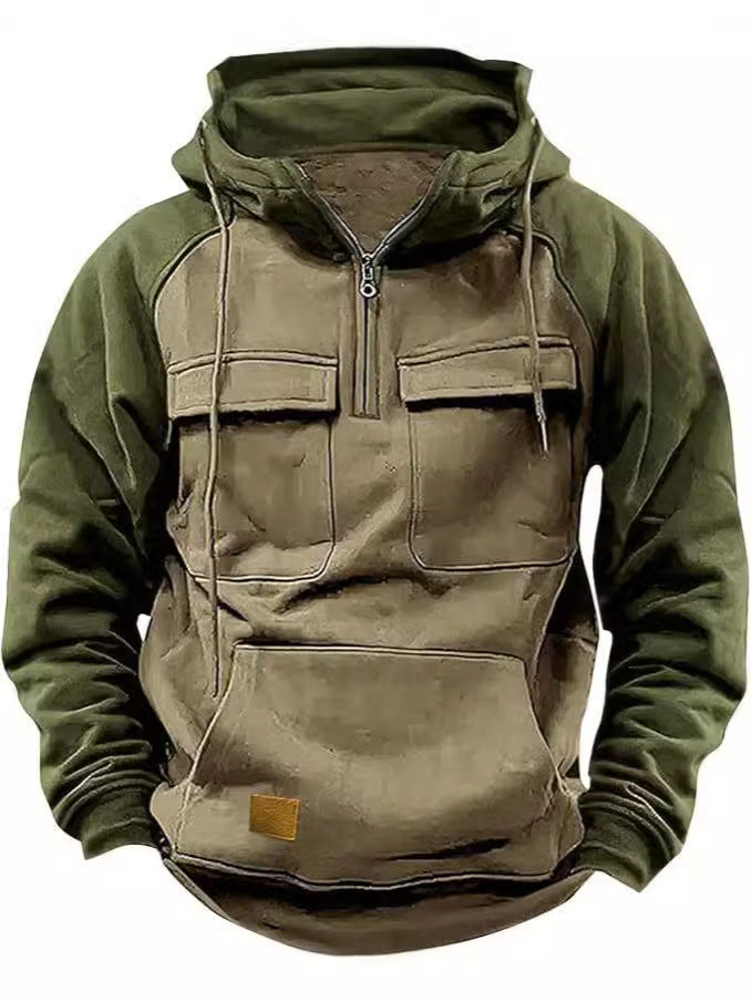 Herren funktionale Kapuzenjacke mit praktischen Taschen ModeGeist