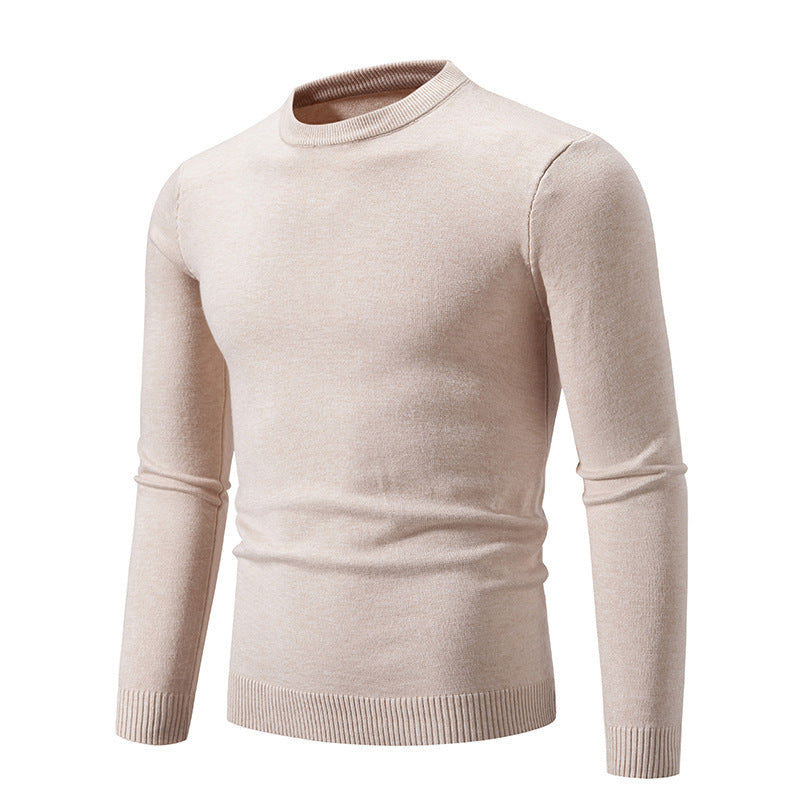 Herren eleganter Rundhals-Pullover aus feiner Baumwolle ModeGeist
