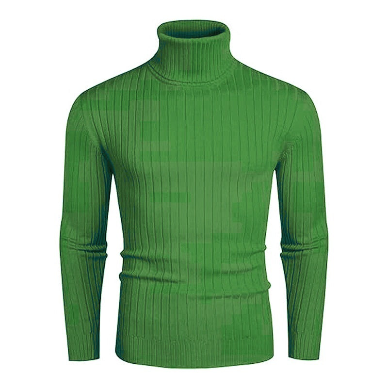 Herren Rollkragenpullover aus hochwertigem Rippstrick ModeGeist