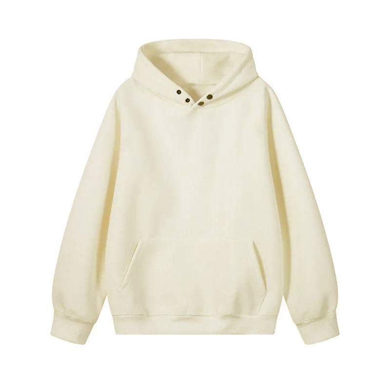 Damen Kapuzenpullover mit innovativem Schnitt und praktischen Druckknöpfen ModeGeist