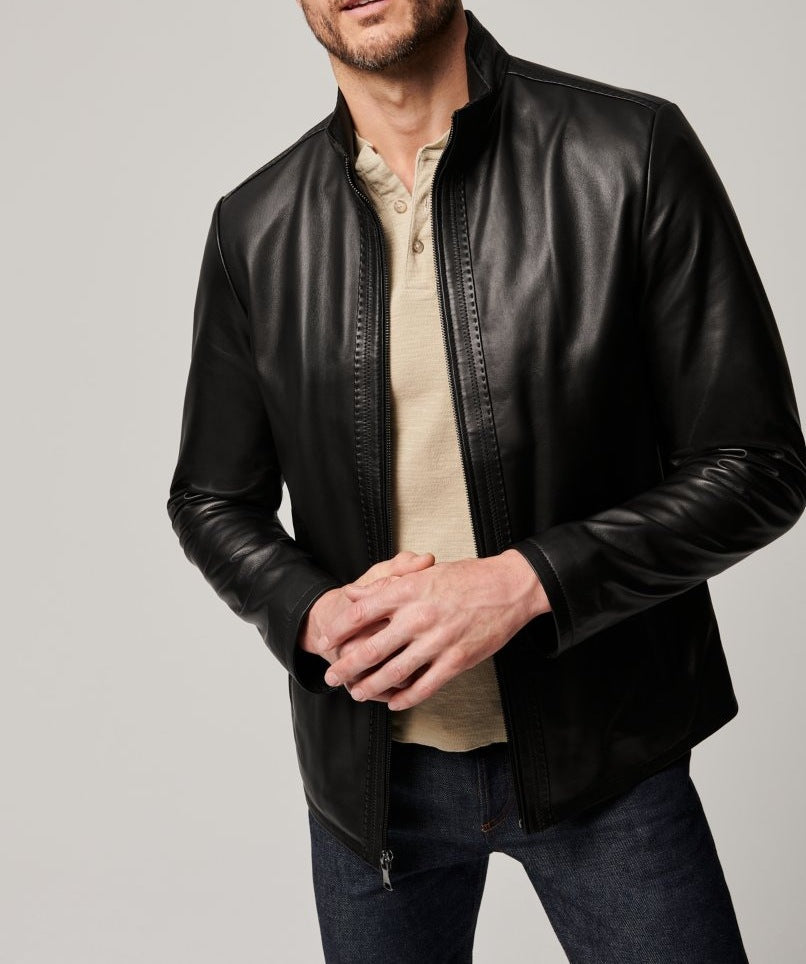 Herren elegante jacke mit sportlichem Reißverschluss ModeGeist