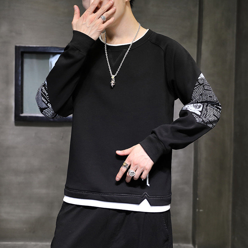 Herren modisches Sweatshirt mit einzigartigen Druckdetails ModeGeist