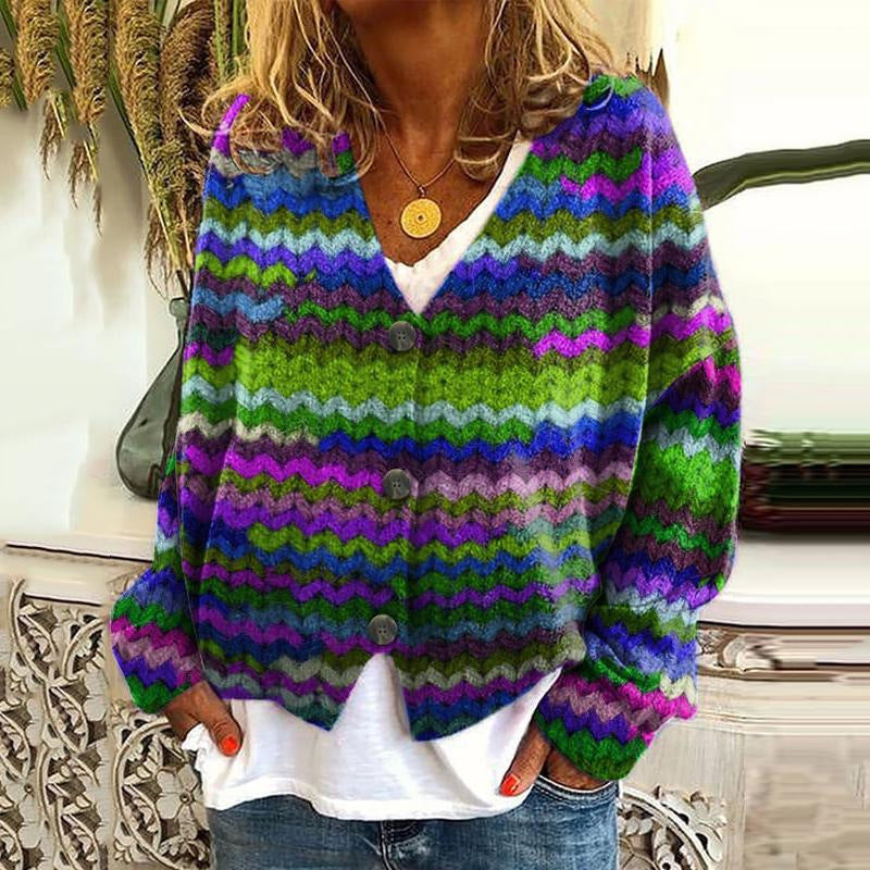 ModeGeist | Stilvolle Strickjacke mit Knöpfen
