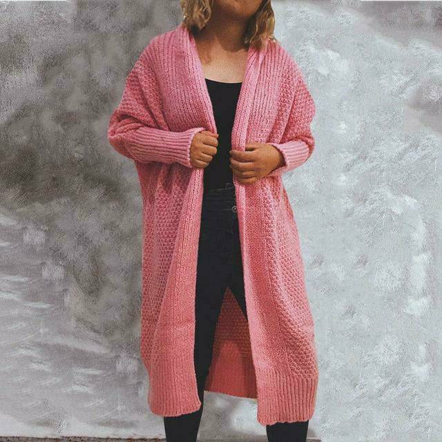 ModeGeist | Solide Lange Strickjacke