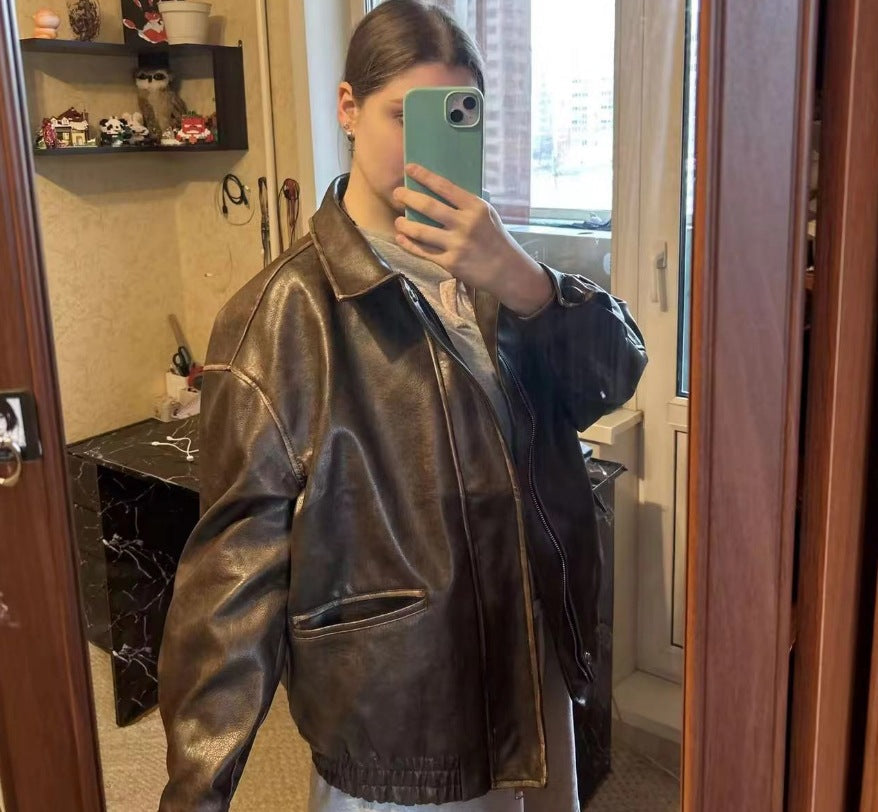 Damen jacke im Vintage-Stil mit lässigem Schnitt ModeGeist