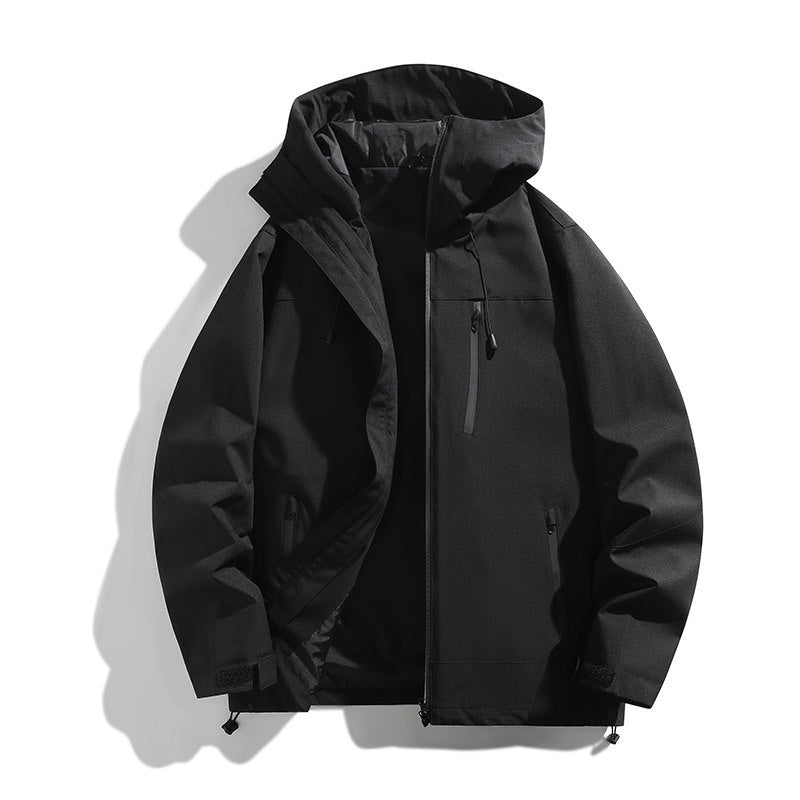 Damen technische Allwetterjacke mit vielseitigem Kapuzendesign und verstellbaren Belüftungsöffnungen ModeGeist